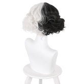 Movie Cruella de Vil Cosplay Wig Heat Resistant Synthetic Hair Carnival Halloween Party Props